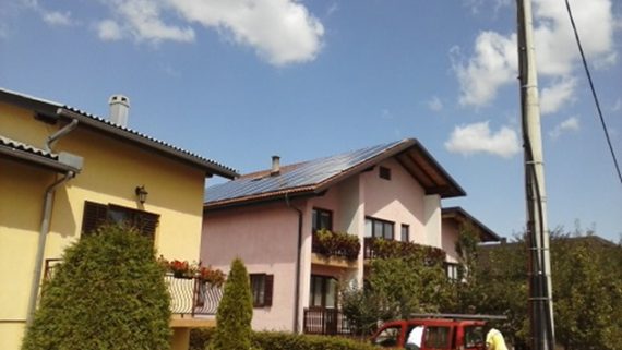 Mrežni fotonaponski sustav koji je izveo SolarProjekt d.o.o.